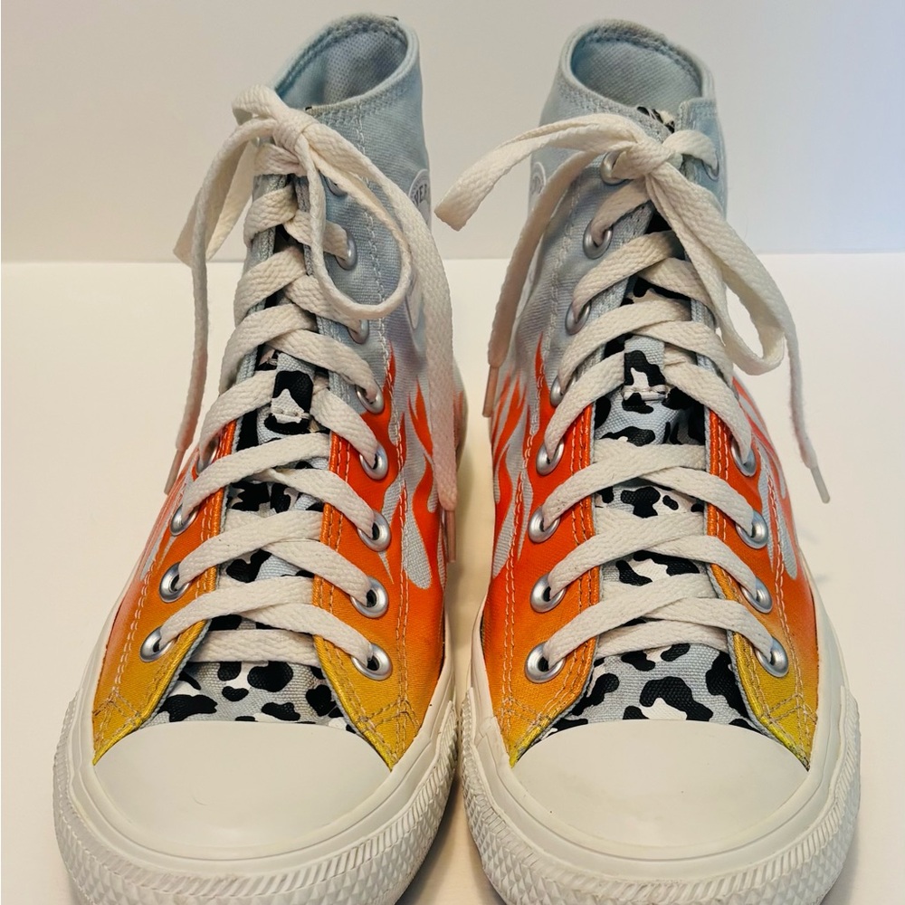 Converse High-Tops Flame Design women’s 9 - Picture 2 of 6